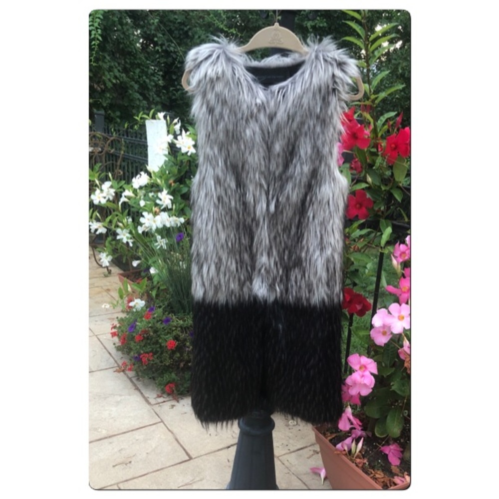 Fuzzy Faux Fur Vest Bless’ed Are The Meek